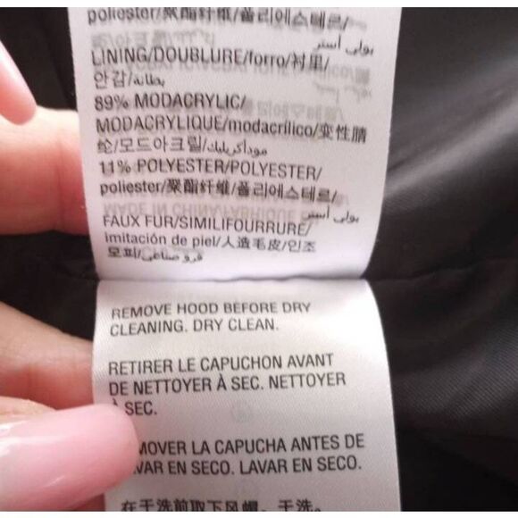 I.N.C. INTERNATIONAL CONCEPTS BLACK COAT SZ.S EUC *HOOD NOT INCLUDED* - Picture 9 of 9